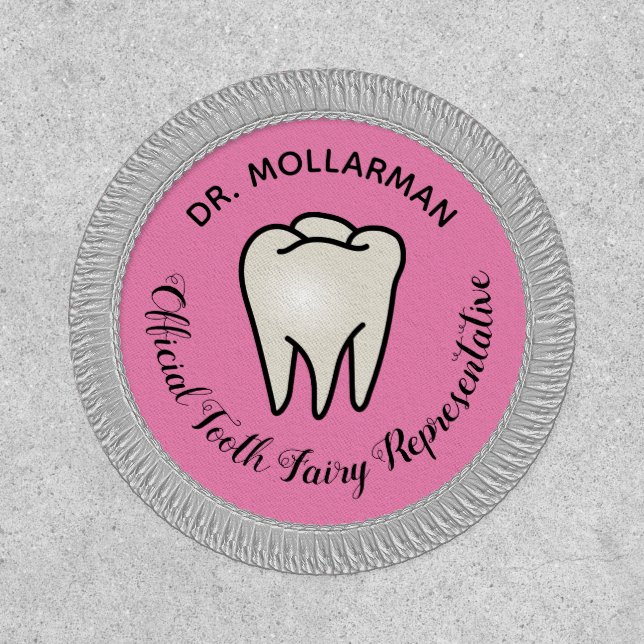 Dentist Dental Hygienist Official Tooth Fairy Patch (Front)