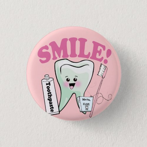 Dentist Dental Hygienist Pinback Button