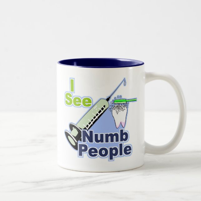 Dentist Dental Hygienist RDH Two-Tone Coffee Mug (Right)