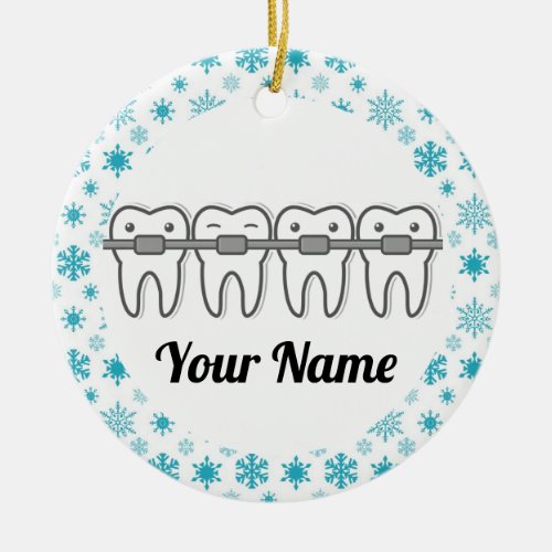Dentist Dental Hygienist Technician Ceramic Ornament