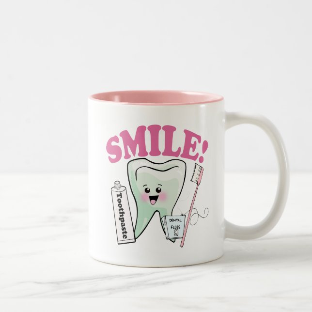 Dentist Dental Hygienist Two-Tone Coffee Mug (Right)