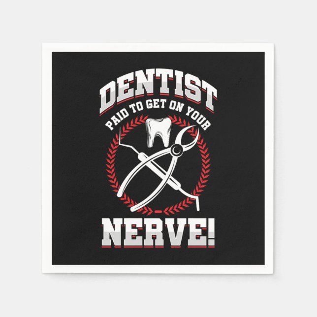 Dentist Dental Medical Tooth Doctor Hygienst Gift Napkins (Front)