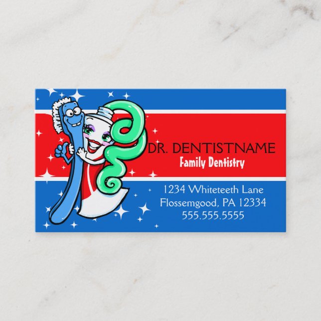 Dentist.Dental.Office.Custom text.Appointment Appointment Card (Front)