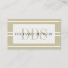 Dentist Dental Office Stripes DDS White Tan