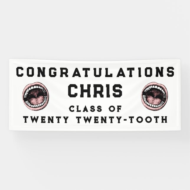 Dentist Dental School Graduation Banner (Horizontal)