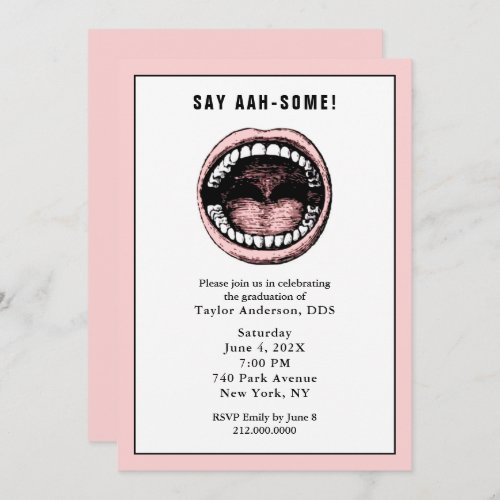 Dentist Dental School Graduation Invitation