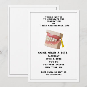 Dentist Dental School Graduation Party Invitation