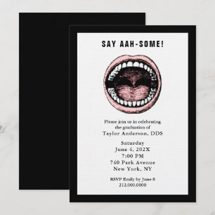 Dentist Dental School Graduation Party Invitation