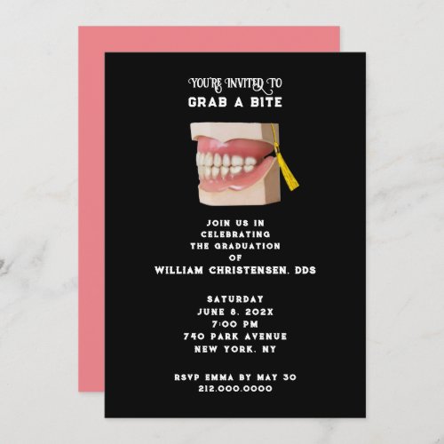 Dentist Dental School Graduation Party Invitation