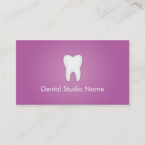 Dentist/Dental Studio Business Cards in Purple