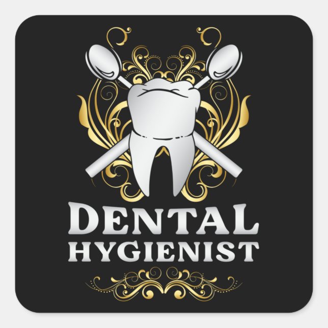 Dentist Dental Teeth Tooth Dentistry Gift Idea Square Sticker (Front)