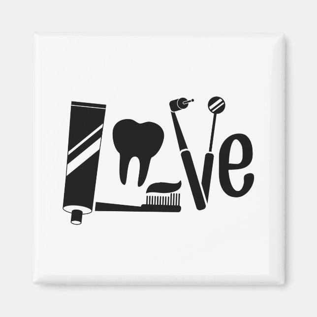 Dentist | Dentist Profession Dentistry Gifts Magnet (Front)