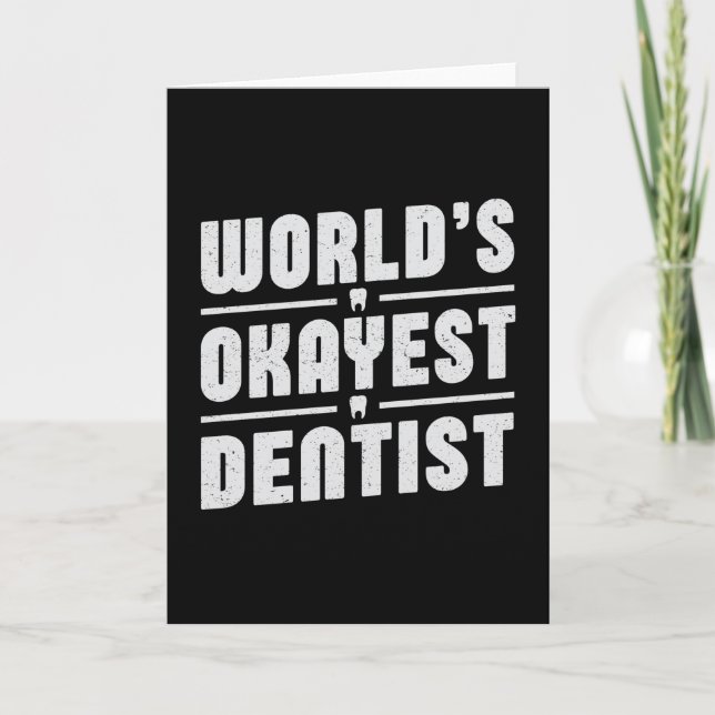 Dentist Dentistry Dental Teeth Tooth Gift Idea Card (Front)