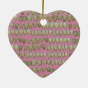 DENTIST DENTISTRY ORTHODONTICS ROTTEN TEETH MOUTH CERAMIC ORNAMENT