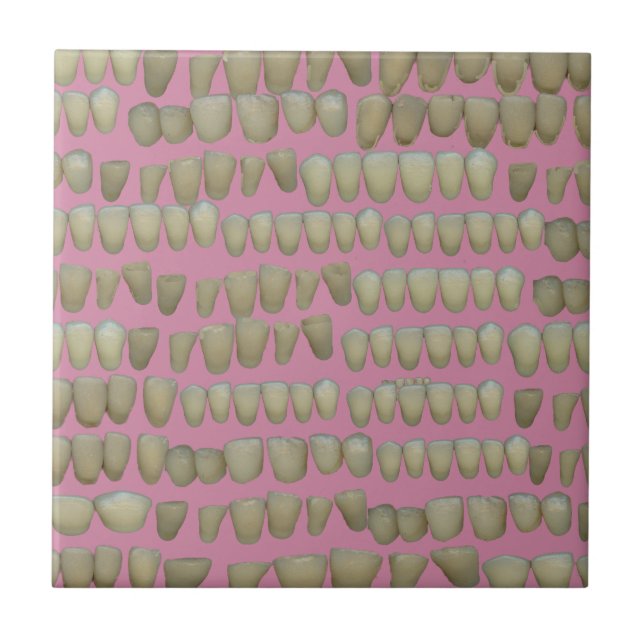 DENTIST DENTISTRY ORTHODONTICS ROTTEN TEETH MOUTH CERAMIC TILE (Front)
