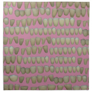 DENTIST DENTISTRY ORTHODONTICS ROTTEN TEETH MOUTH CLOTH NAPKIN