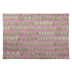 DENTIST DENTISTRY ORTHODONTICS ROTTEN TEETH MOUTH CLOTH PLACEMAT