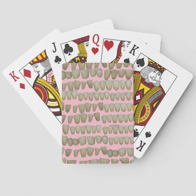DENTIST DENTISTRY ORTHODONTICS ROTTEN TEETH MOUTH POKER CARDS (Back)