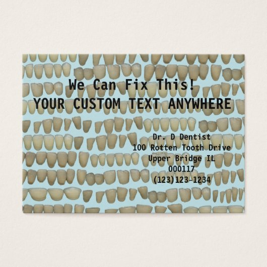 Dentist Dentistry Rotten Teeth Help  Orthodontics (Front)