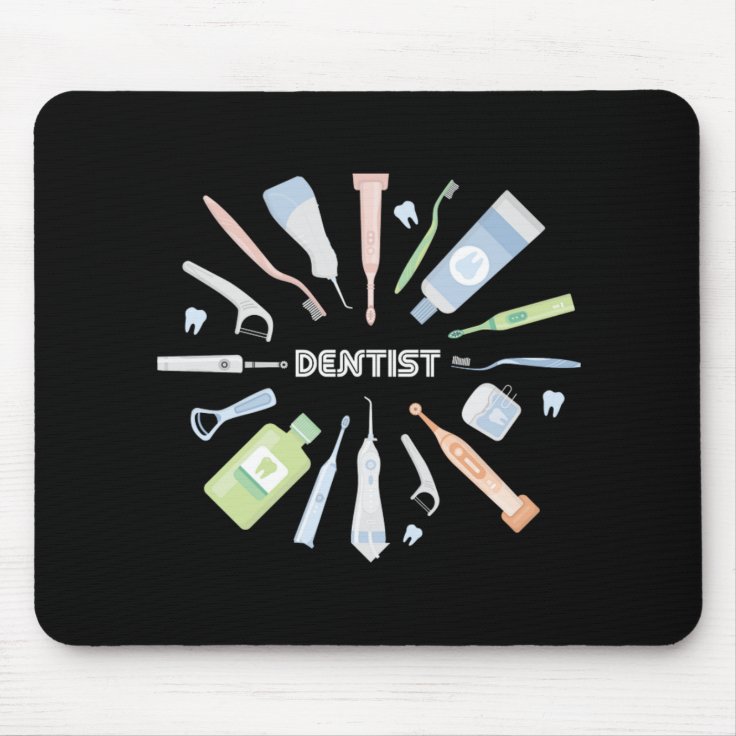 Dentist Dentistry Tooth Doctor Teeth Hygienist Gif Mouse Pad Zazzle