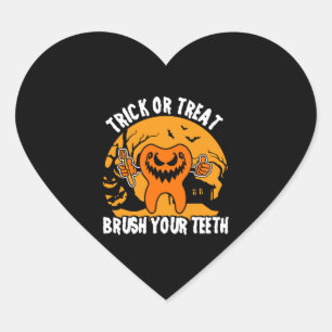 Dentist Design as Halloween Costume Heart Sticker