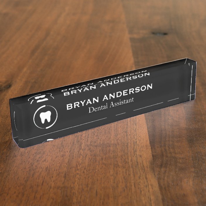 Dentist Desk Name Plate