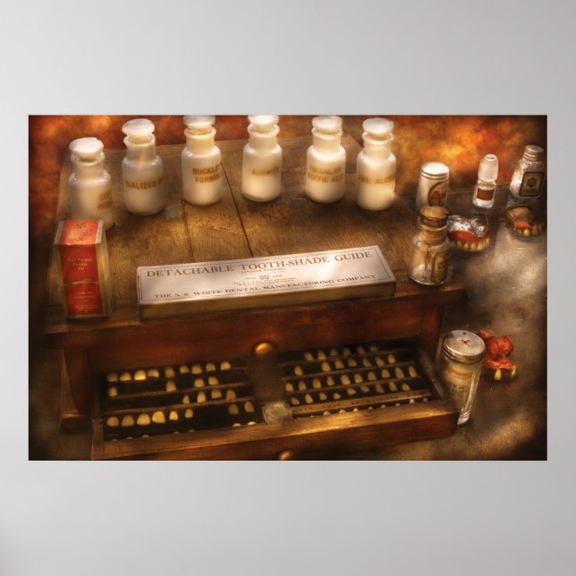 Dentist - Detachable Tooth Shade Guide Poster (Front)