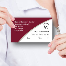 Dentist Editable Appointment Business Cards Design