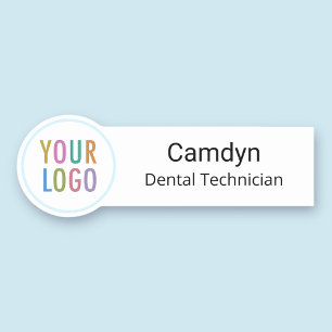 Dentist Employee Name Tag Pin Magnetic Custom Logo