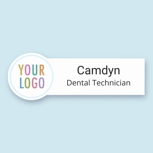 Dentist Employee Name Tag Pin Magnetic Custom Logo