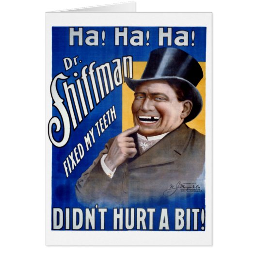 Dentist fixed my teeth Vintage Poster Restored (Front)