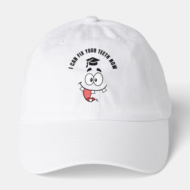 DENTIST FUNNY GRADUATION HAT (Front)