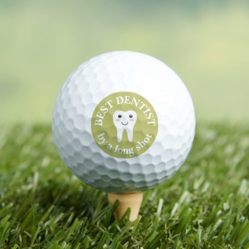 Dentist Gift Green Golf Balls