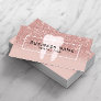 Dentist Glitter Tooth Rose Gold Ombre Dental Care Business Card