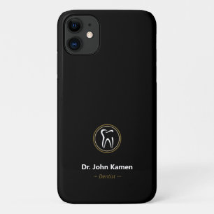 Dentist   Gold Black iPhone 11 Case