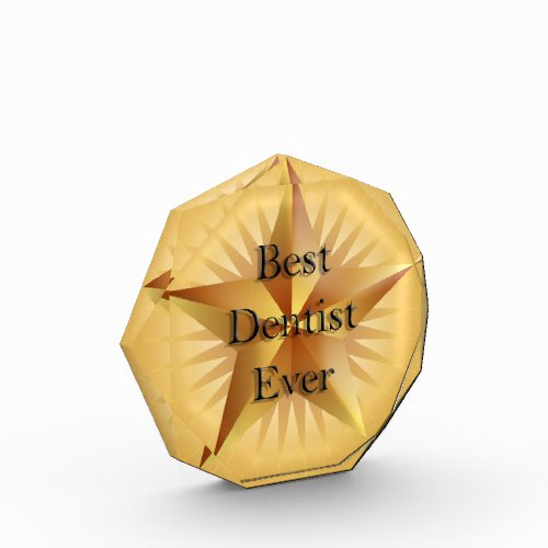 Dentist Gold Star Octagon Award
