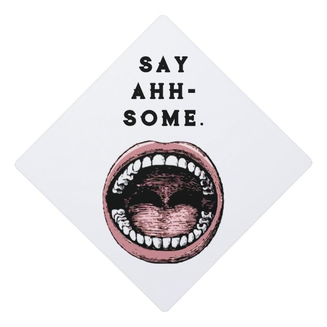 Dentist Graduation Cap Topper (Front)