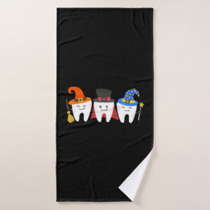 Dentist Halloween Teeth Dental Bath Towel