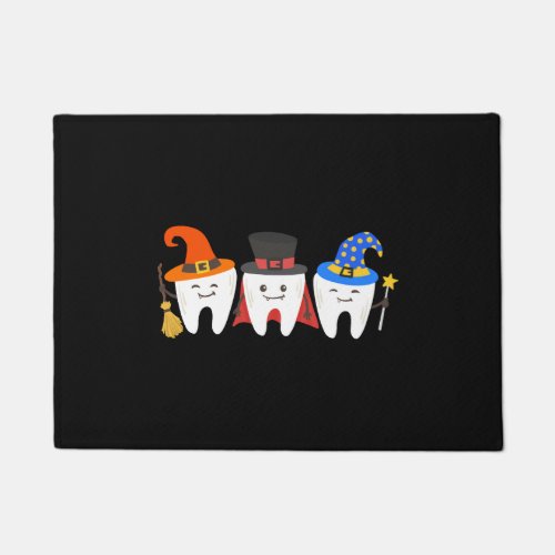 Dentist Halloween Teeth Dental Doormat