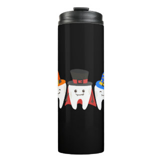 Dentist Halloween Teeth Dental Thermal Tumbler