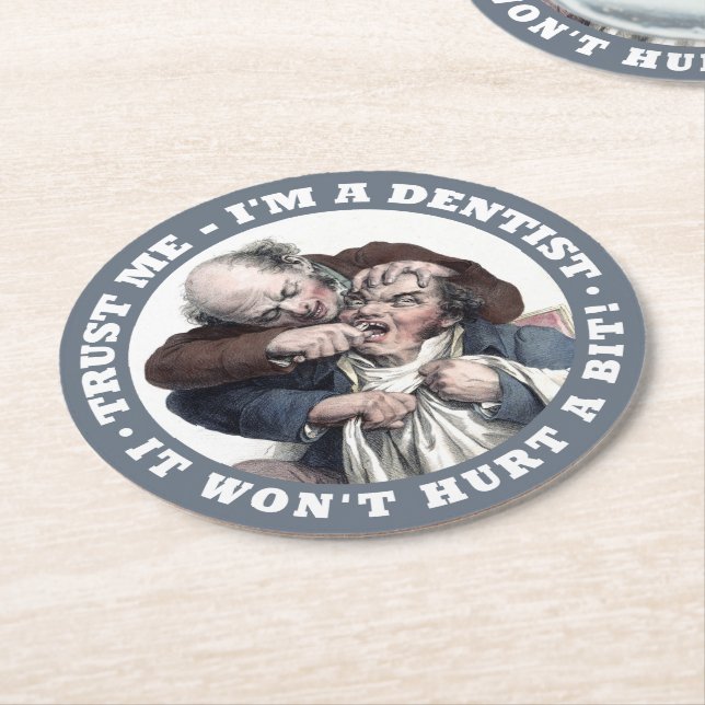 DENTIST humor coasters (Angled)