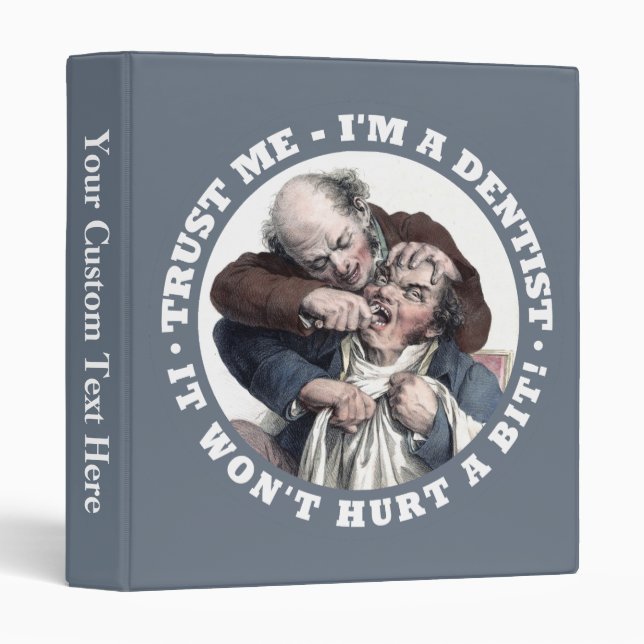 DENTIST humor custom binders (Front/Spine)