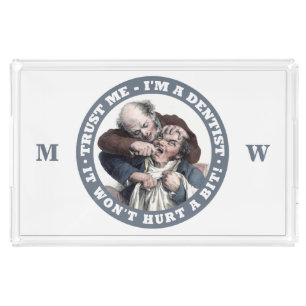 DENTIST humor custom monogram trays