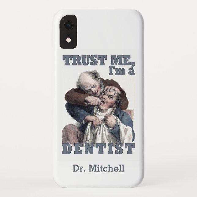 DENTIST humor custom name cases (Back)