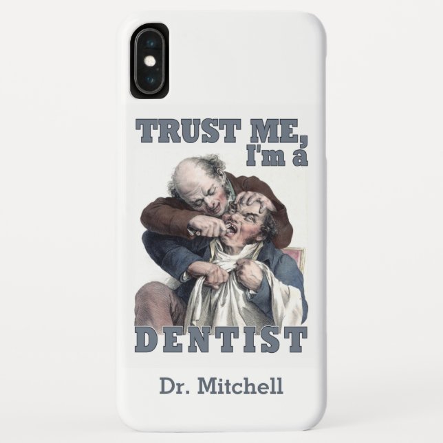 DENTIST humor custom name cases (Back)