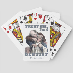 DENTIST humor custom name playing cards