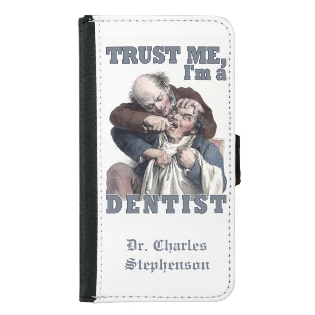 DENTIST humor custom name wallet cases (Front)