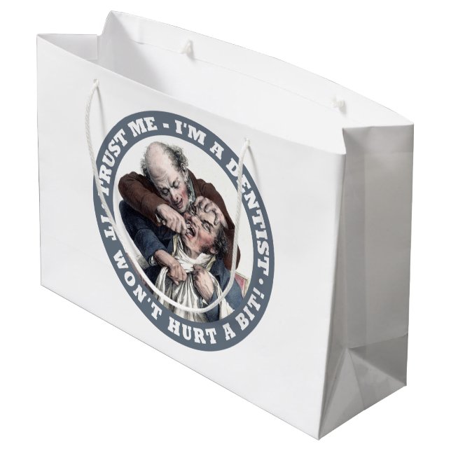 DENTIST humor gift bags (Back Angled)