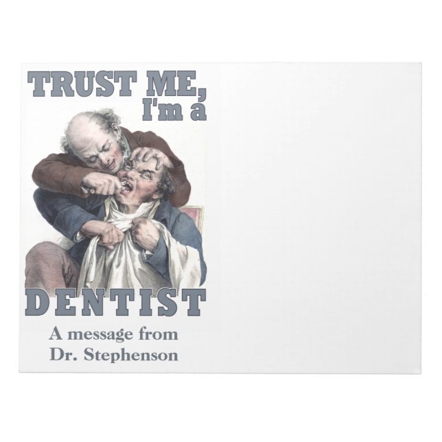 DENTIST humor note pads (Front)