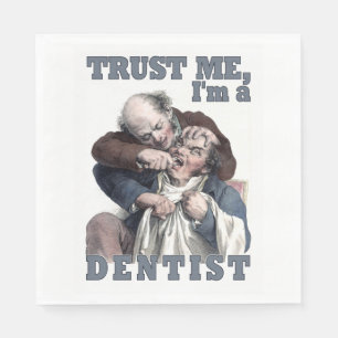 DENTIST humor paper napkins